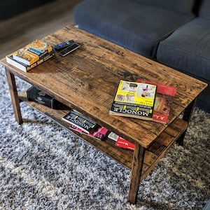 Reclaimed Pallet Wood UPCYCLED Coffee Table- Vintage, Rustic Look- *FREE SHIPPING*