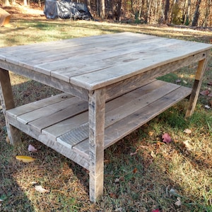Reclaimed Pallet Wood- Coffee Table - DIY Project- **Unfinished** FREE SHIPPING