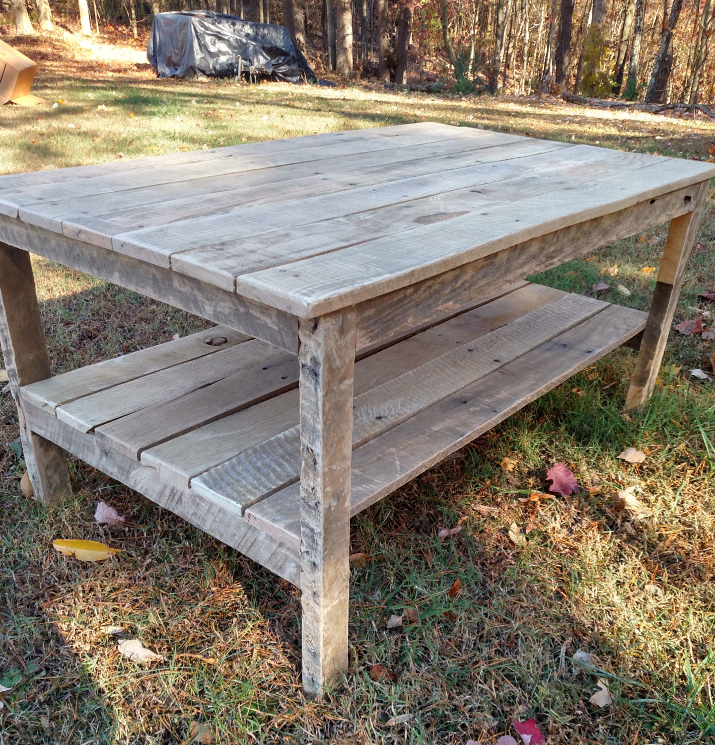 Reclaimed Pallet Wood- Coffee Table - DIY Project- **Unfinished** FREE SHIPPING