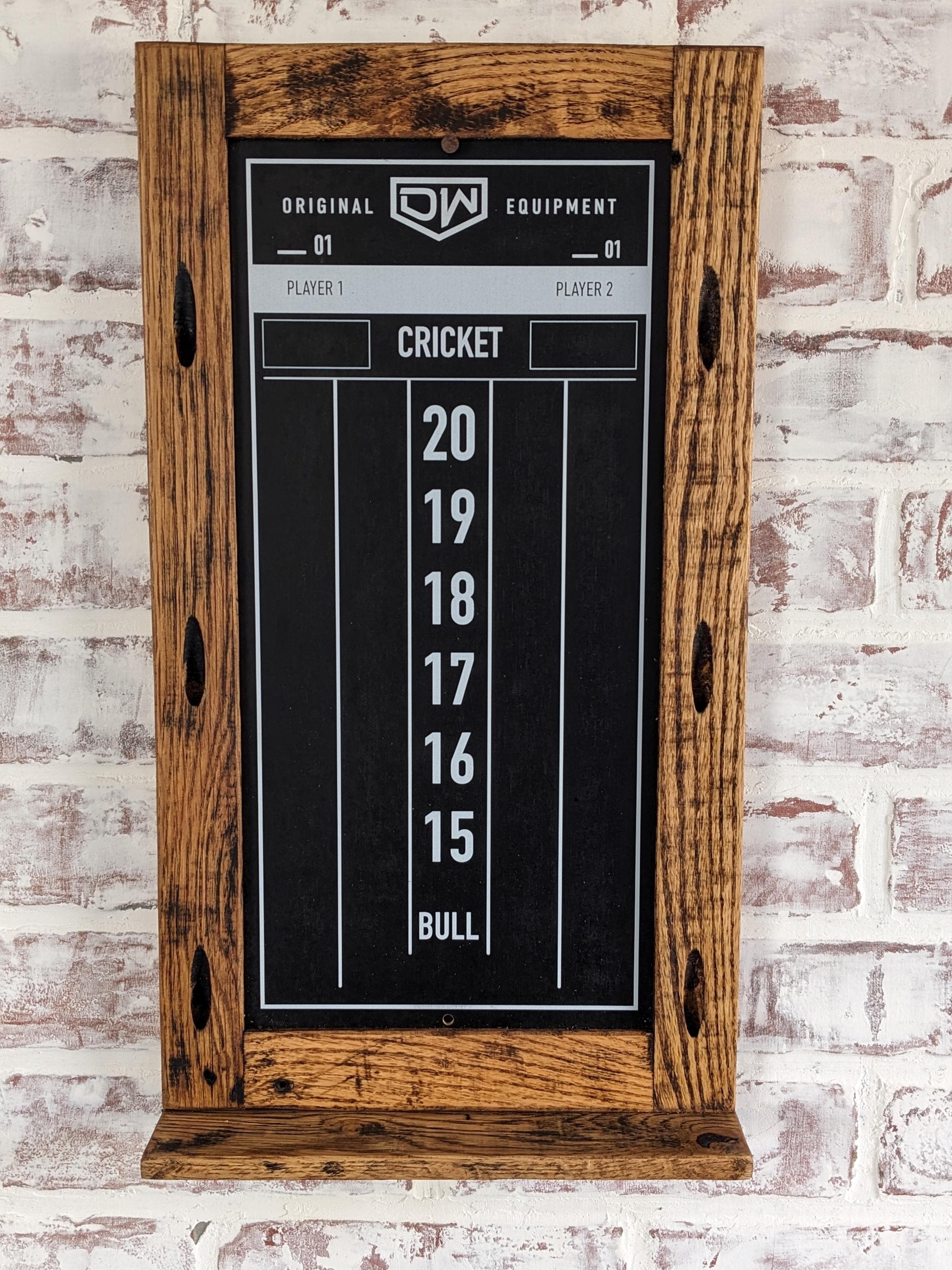 Dart Board Scoreboard - Chalkboard - Reclaimed Wood