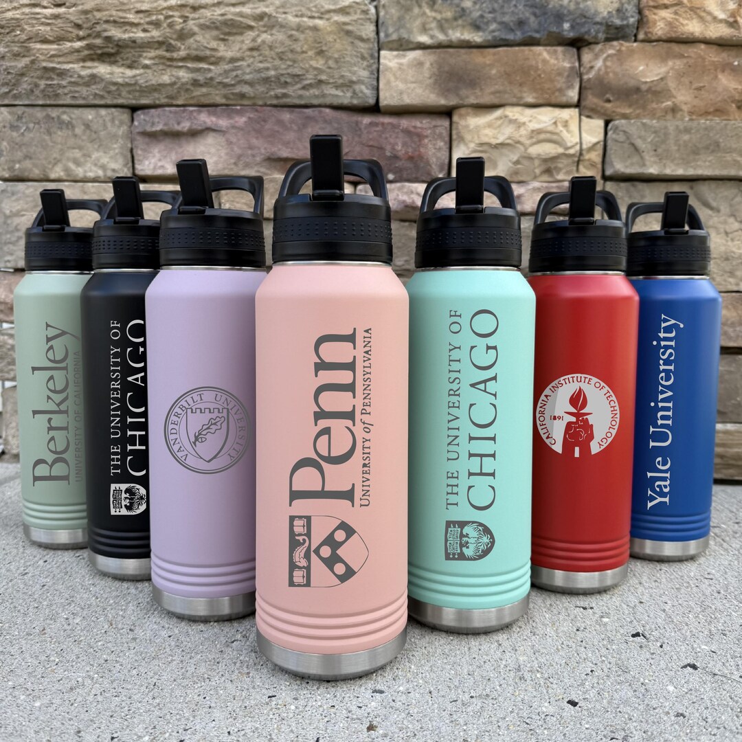 Custom Logo 32oz Water Bottle, Personalized Name Text Tumbler, Player ...