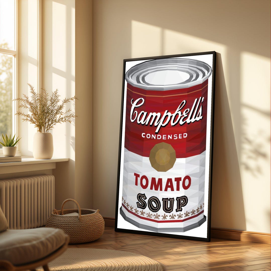 Vintage Campbells Tomato Soup Can Canvas, Pop Art Wall Decor, Retro ...