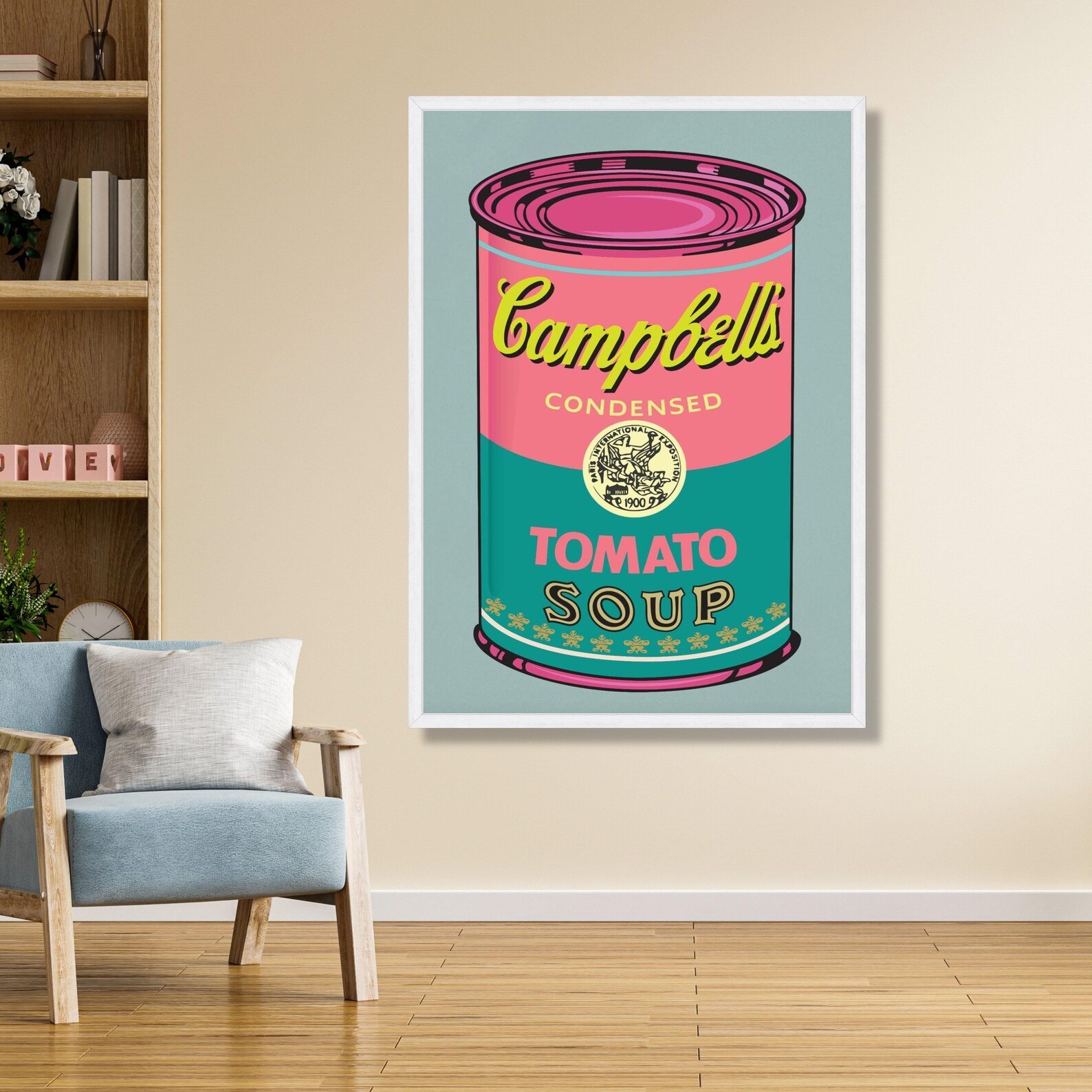 Vintage Campbell's Tomato Soup Can Canvas, Pop Art Wall Decor, Retro ...