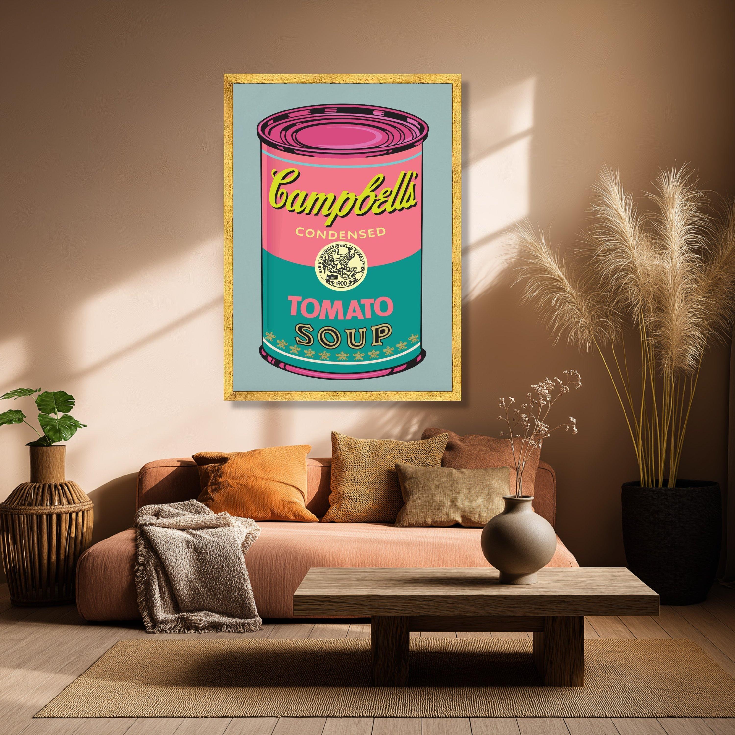 Vintage Campbell's Tomato Soup Can Canvas, Pop Art Wall Decor, Retro ...