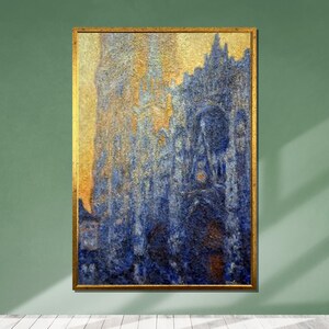Monet Rouen Cathedral Canvas Print: Impressionist French Gothic Art