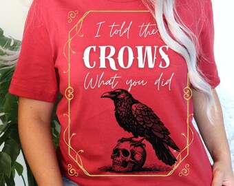 I Told the Crows What You Did - Vintage Gothic Halloween PNG Digital Download