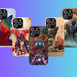 Godzilla Phone Case, King of Monster Phone Case Cover for iPhone16 Pro 15 Plus 14 Pro max 13 12 11 X 8 7, Samsung Galaxy S24 S23 S22 S21