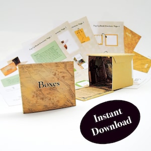 Cómo hacer el libro desplegable "Cajas", patrón de acordeón modificado y tutorial paso a paso