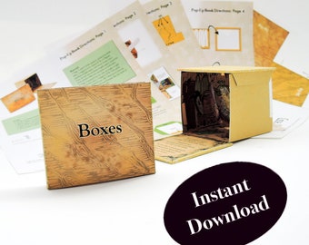 How to Make the Pop-up Book, "Boxes," an Altered Accordion Pattern and Step by Step Tutorial