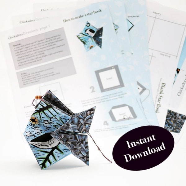 How to Make the Star Book "Chickadees" an Instant Download Step by Step Project