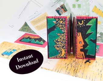 Accordion Book Pattern: DIY Pop-Up Book Template (PDF Download)