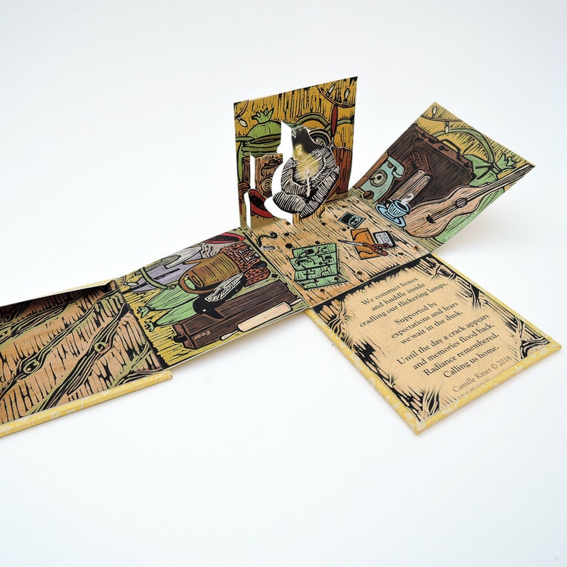 an Altered Accordion Pattern and Step by Step Tutorial How to Make the Pop-up Book Boxes