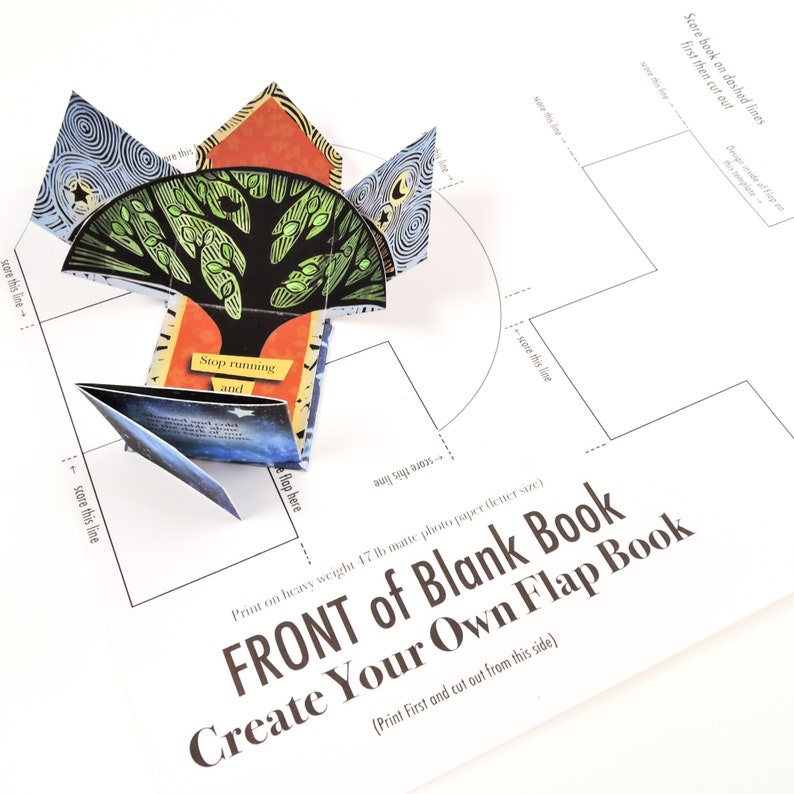 How to Make a Lift-the-Flap book, Knowing Home a 30 minute craft activity with step by step directions image 9