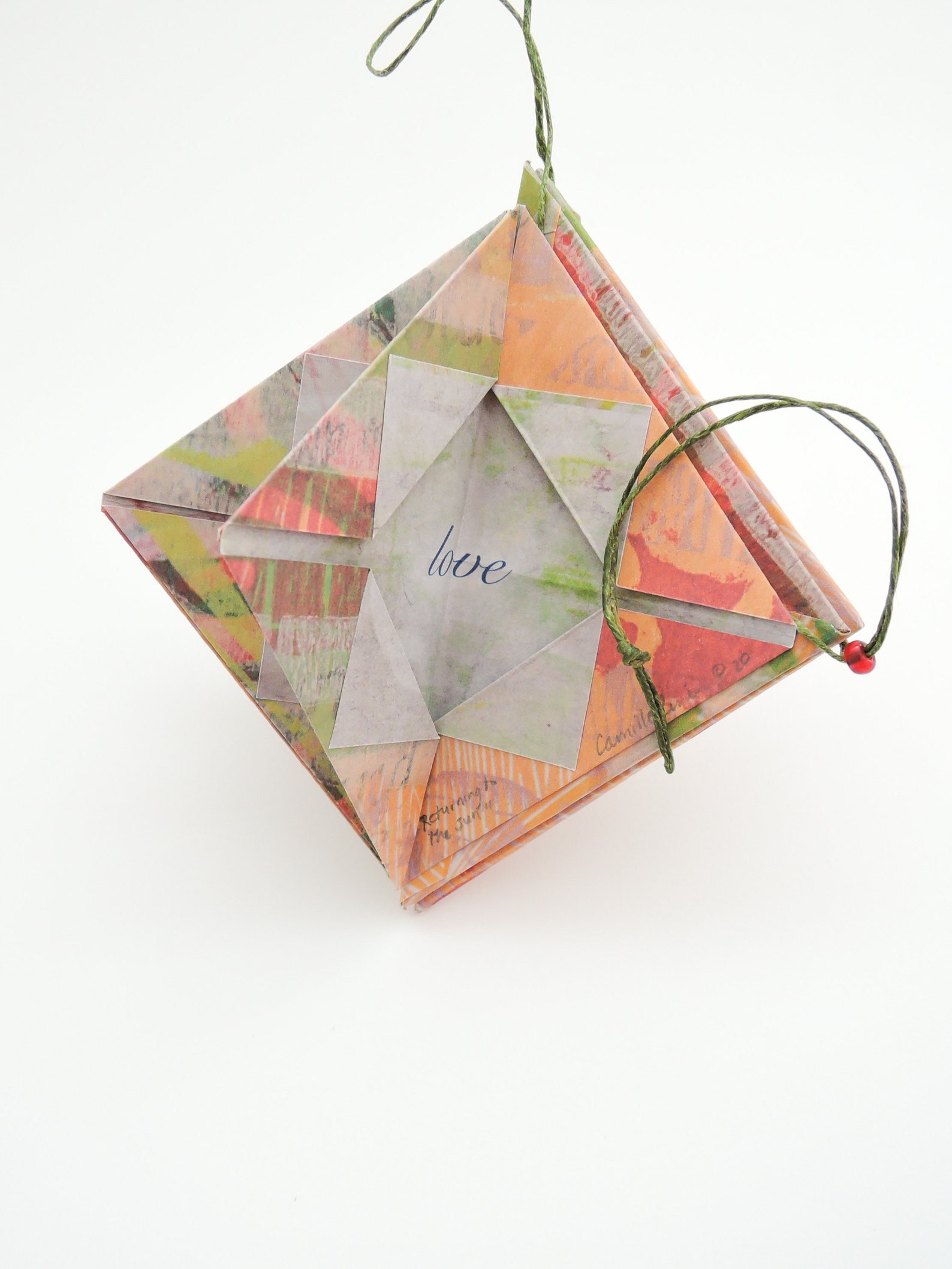 How to Make a Triangle Intention Book, a Do It Yourself Gift Project