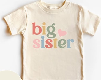 Big Sister Toddler Shirt,Cute Announcement Kids Shirt,Cute Sister Sweatshirt, Big Sister Gift, Gift For Toddler, New Sister Sweatshirt