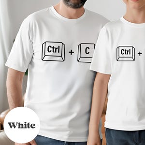 Kopieren Sie Einfügen Shirt, passende Shirts, Strg V Strg C T-Shirts, Papa und ich passende Shirts, Vatertagsgeschenk, lustiger Vater und Kind Shirts