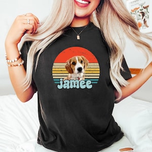Custom Dog Shirt, Custom Pet Shirt with Portrait - Personalize Your Pet Photo Shirt