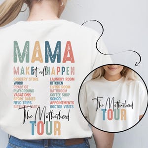 The Motherhood Tour Shirt, Gift For Mama, Mother&#39;s Day T-Shirt, Trendy Motherhood Shirt, Funny Mom Life T-Shirt, Funny Gift For Mama