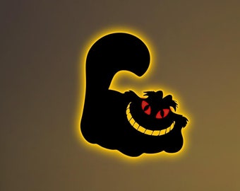 Cheshire Cat Neon LED Light Sign - Alice in Wonderland Wall Decor