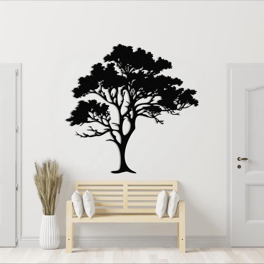 Metal Oak Tree Wall Art: Nature Inspired Decor - Etsy