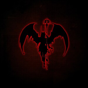 Arte de pared LED del diablo: luz nocturna para dormitorio gamer