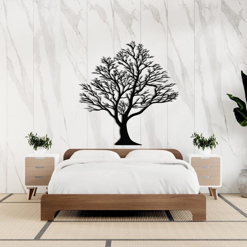Metal Tree of Life Wall Art: Nature Inspired Decor - Etsy