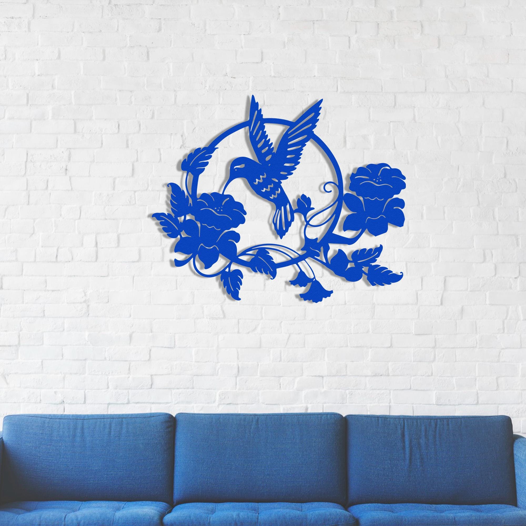 Pduoduo Set di decorazioni da parete in metallo con uccelli uccelli in metallo su rami decorazione da appendere alla parete Ideale per la decorazione di giardini e case all'interno e all'esterno