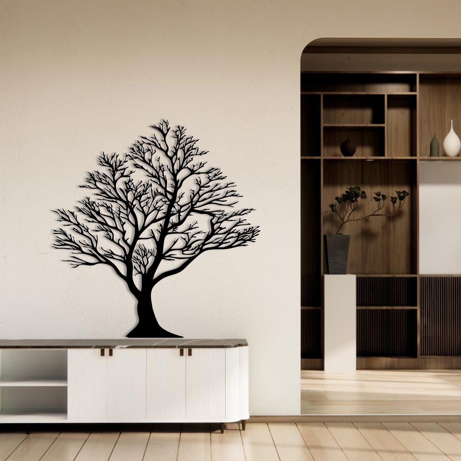Metal Tree of Life Wall Art: Nature Inspired Decor - Etsy