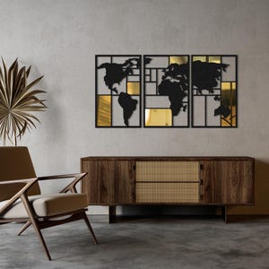 Carte du monde déco en plexiglas, décoration murale en métal, mappemonde, art mural extra large en miroir plexi, décoration murale moderne abstraite, décoration en verre plexi