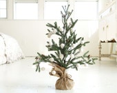 Christmas Tree, Snow White Christmis Garland and Mini Christmas Tree, Felted Ball Garland, High Quality