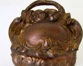 Art Nouveau Ring Box Casket Jewelry Casket Box Gilt Jewelry Box Silk Lining Engagement