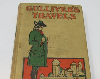 Vintage Classic - "Gulliver's Travels" Reisen in mehrere abgelegene Völker der Welt von Lemuel Gulliver 1901 Edition Illustriert
