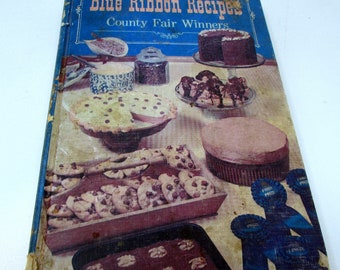 Vintage Kochbuch Blue Ribbon Rezepte County Fair Winners 1968 Kochbuch Brautparty