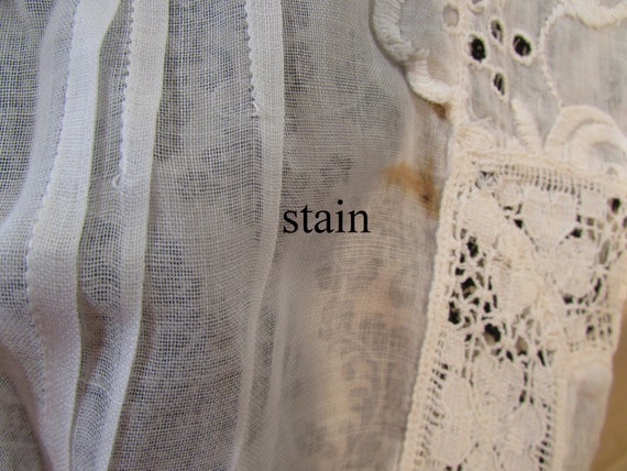 Edwardian Wedding Dress Lace and Intricate Open W… - image 3