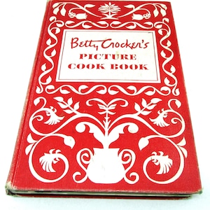 Vintage First Edition Betty Crocker&#39;s Picture Cook Book 1950  Vintage 1950s Cook Book 1st Edition Fifth Printing  Recipes Old Cookbook
