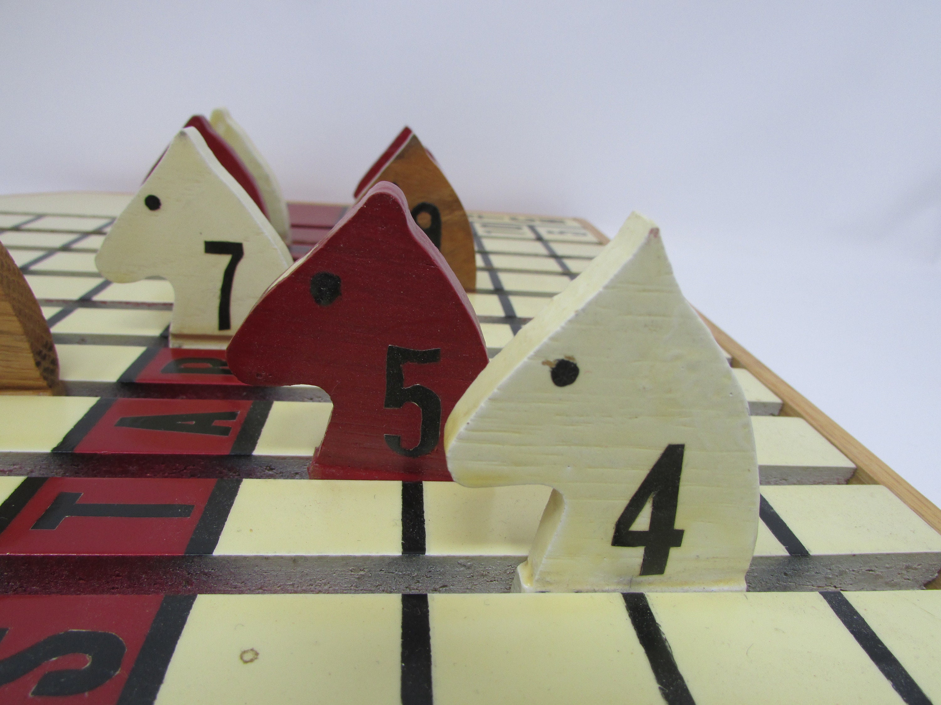 Vintage Horse Race Game Mechanical Game Toy Horse Racing Etsy