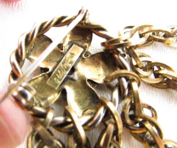 Vintage Adele Simpson Chatelaine Brooch 1950s Asy… - image 8