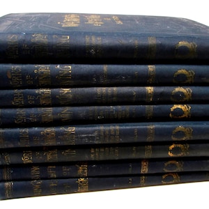Antique Book Set The Works of Washington Irving 8 volumes Illustrated George Washington Goldsmith Christopher Columbus Vintage Book