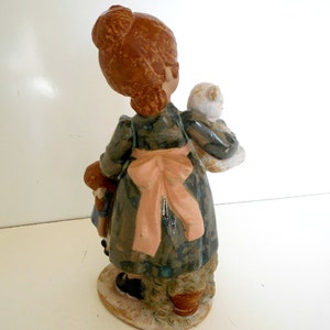 Nadal Figurine Girl with Teddy Bear and Doll Valencia Spain LLADRO image 4