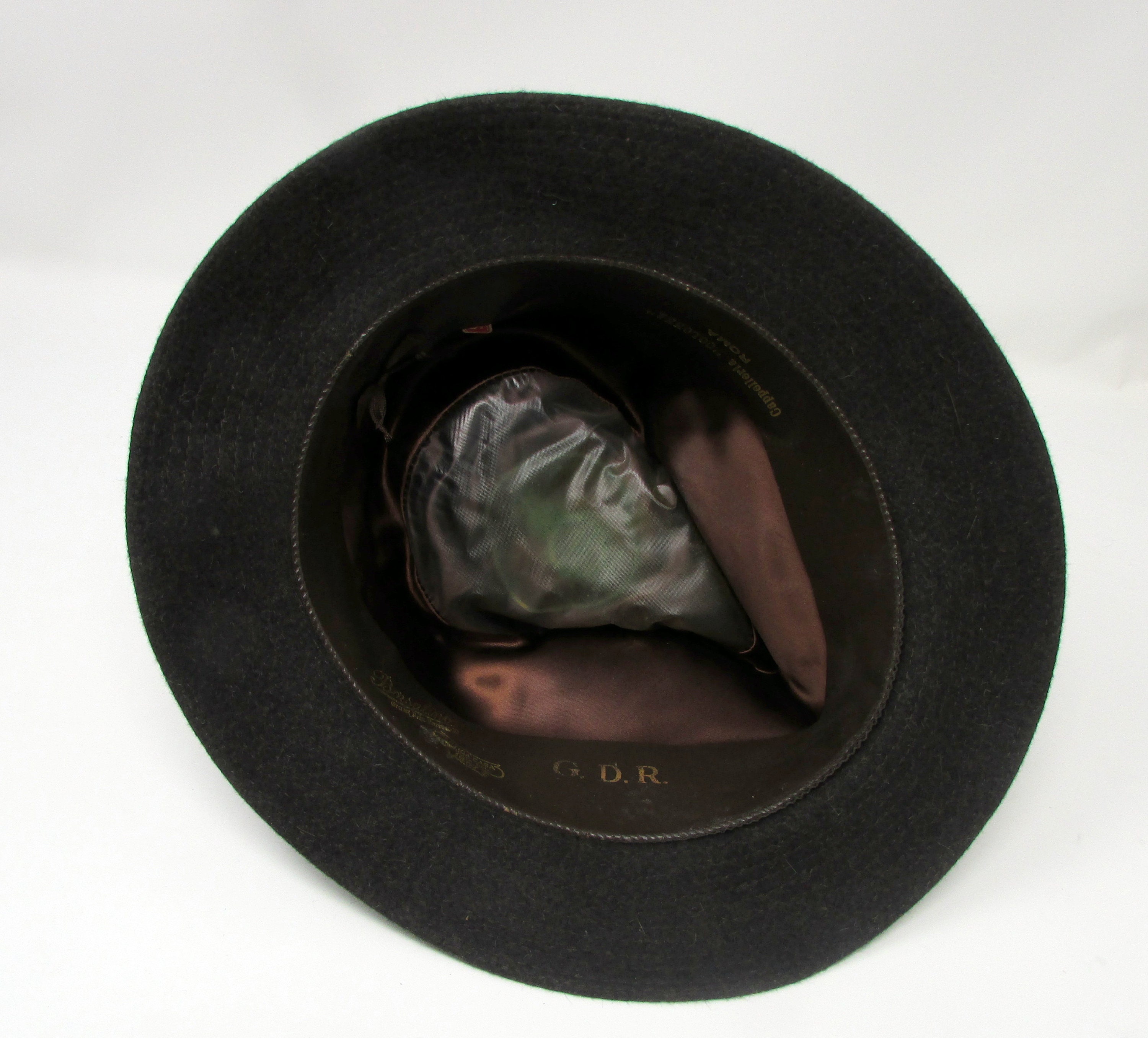Vintage Borsalino Fedora, Dark Brown Fur Felt Hat, Size 4 1/2 - Etsy