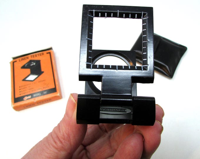 Vintage Linen Tester Magnifying Glass Thread Counter Loupe - Pocket ...