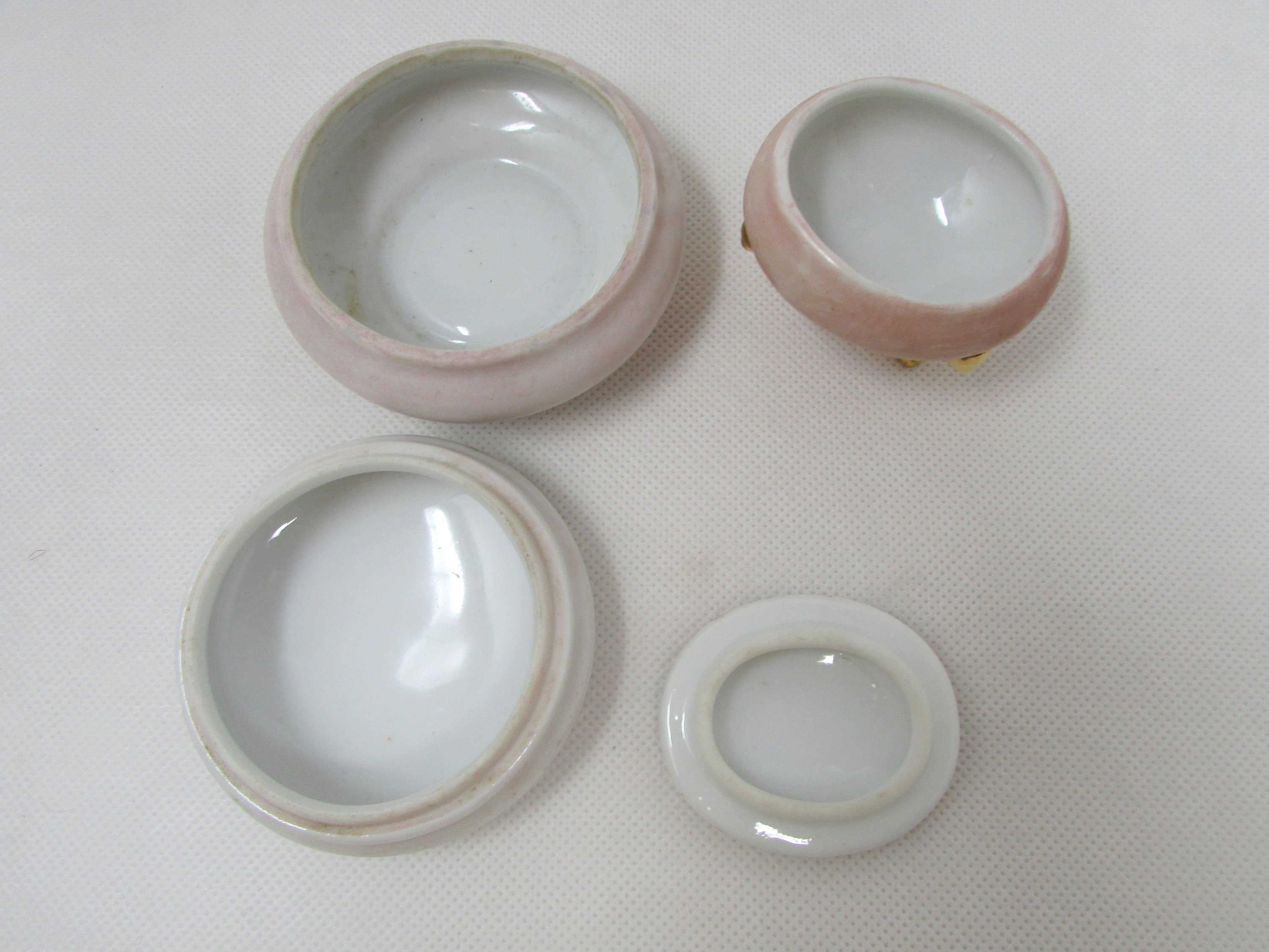 Vintage Porcelain Dresser set Tray Ring Box Jewelry Casket Etsy