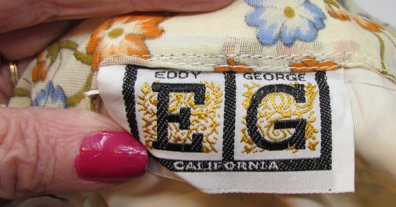 Vintage 1960s 60s California Designer Eddy George… - image 8