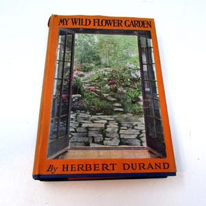 Vintage Flower Garden Book 1927 My Wild Flower Garden, Herbert Durand, 1927, Illustrated, 1st Edition Wild Flowers and Ferns