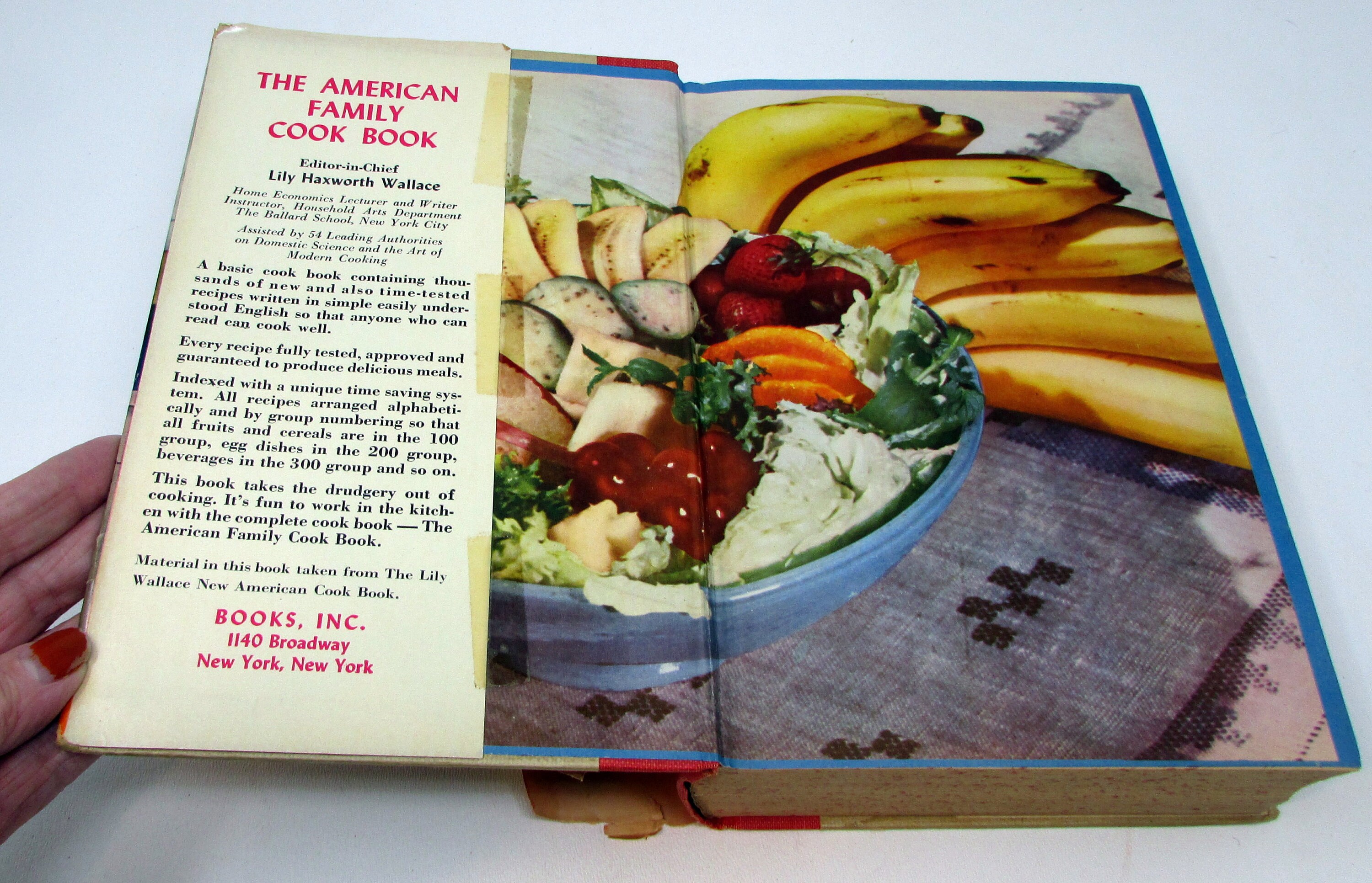 American Family Cook Book, Lily Wallace, 1950. NO Dust Jacket.