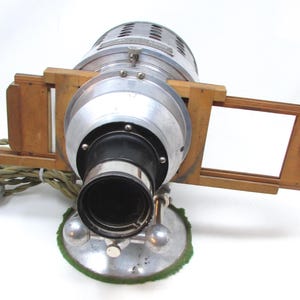 Vintage Magic Lantern Antique Glass Slide Projector Victor Portable Stereopticon 1913 Projector Tested and Works