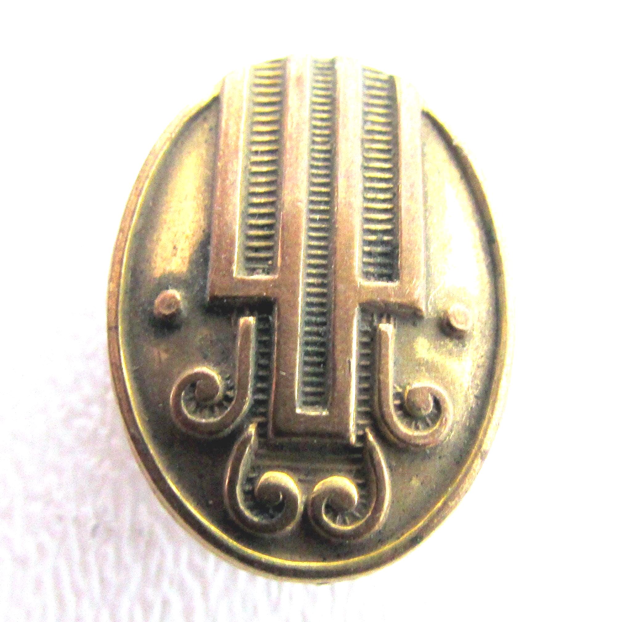 Vintage pince à cravate fermoir designer milieu du siècle des