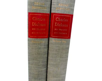 1952 — チャールズ・ディケンズ『悲劇と勝利』第 1 巻と第 2 巻 - Etsy