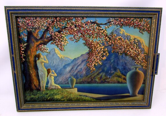 Vintage Picture Tray 1930s Maxfield Parrish R. Atkinson Fox or