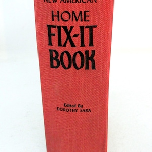 Vintage 1955 Fix-It-Yourself Manual by Popular Science Illustrated Repair Book Midcentury DIY Home Maintenance Guide Home Repair House